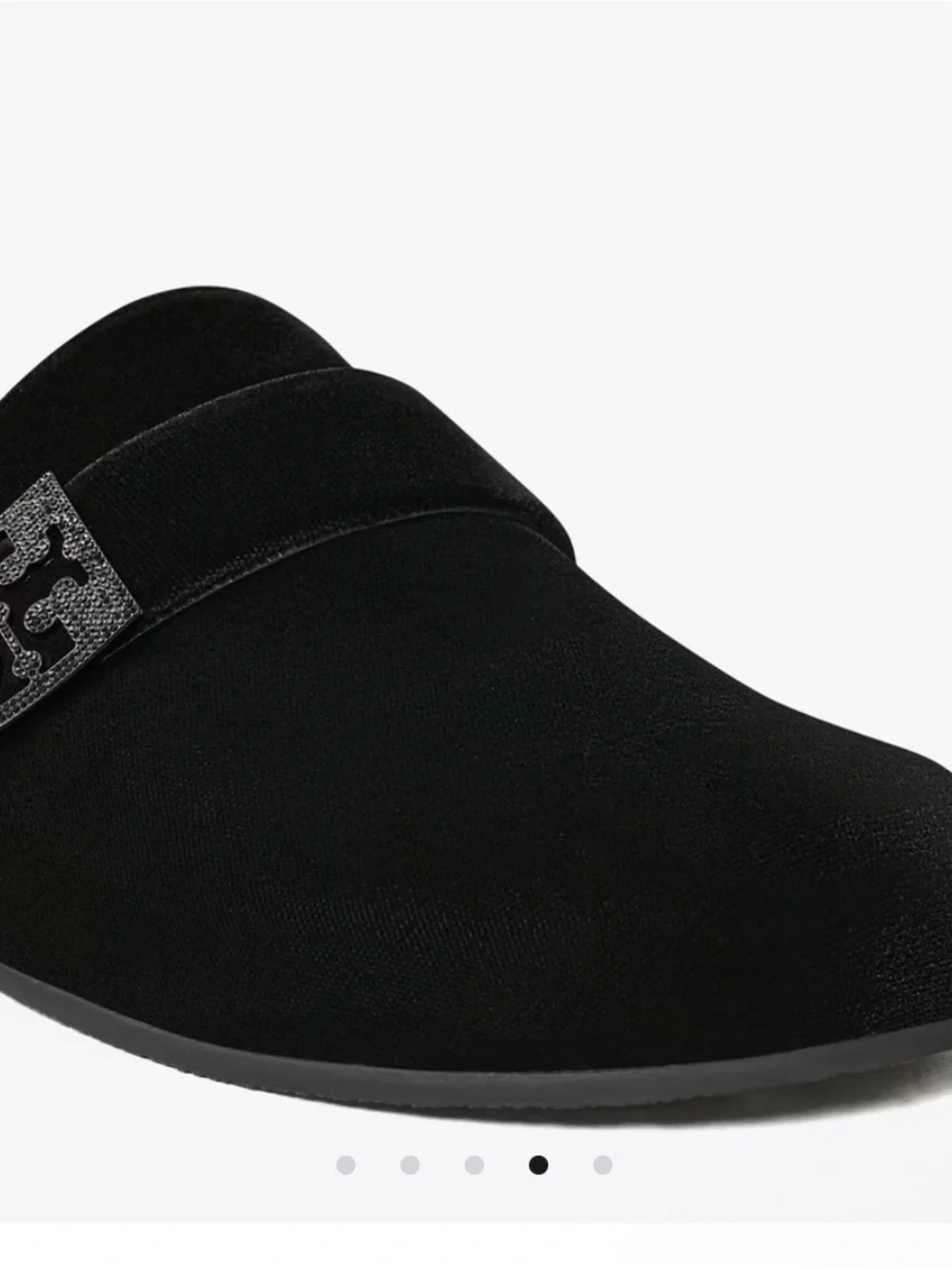 Tory Burch Mellow Pavé Velvet Mule Black  Clogs Size 7